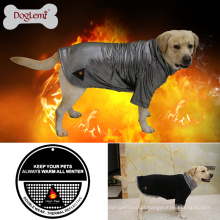 DogLemi Calor Refletivo Quente Velo Pet Dog Clothes Jacket Inverno Reversível Grande Roupa Do Cão